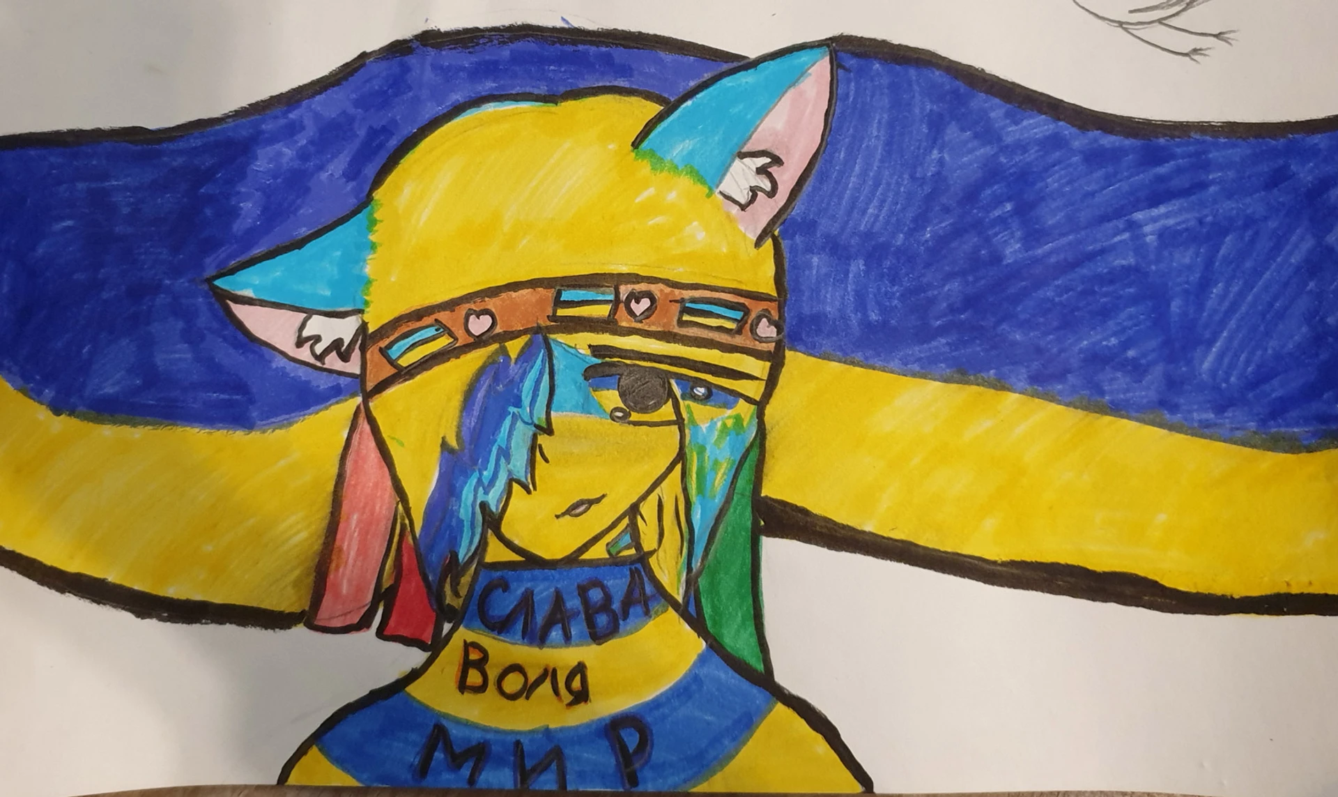 Кровожадный путин вуду, я тебя жалеть не буду! Діти малюють війну