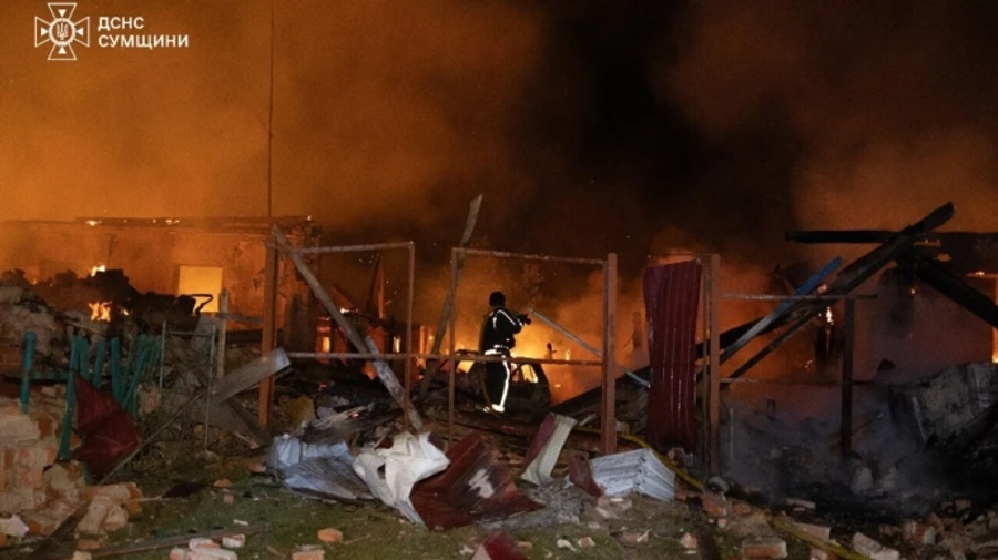 Russian nighttime attack on Sumy Oblast kills three people and injures six – photos