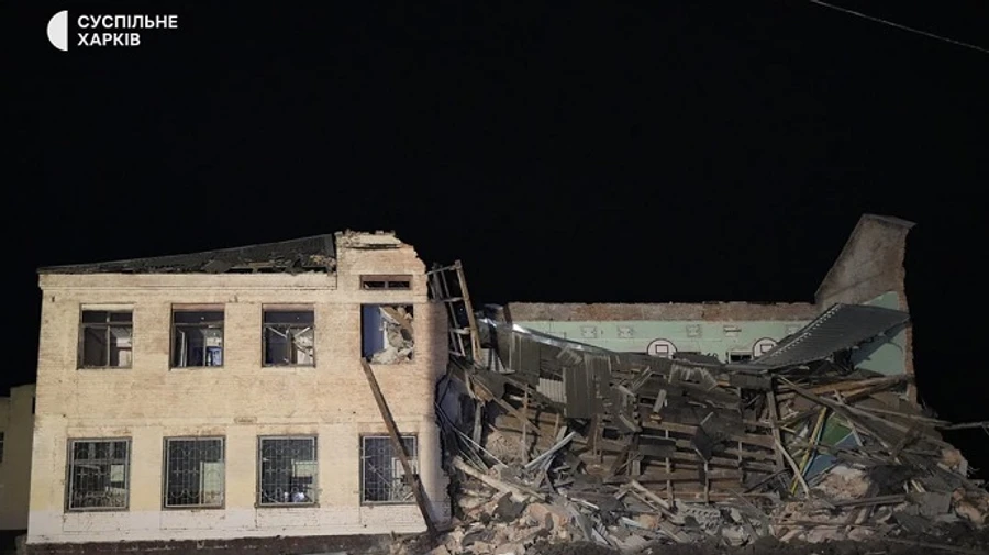 Russians hit school in Kharkiv with missile