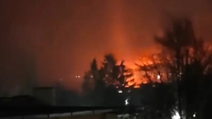 Drones attack synthetic polymer plant in Russia's Tula Oblast, causing fire – photo, videos