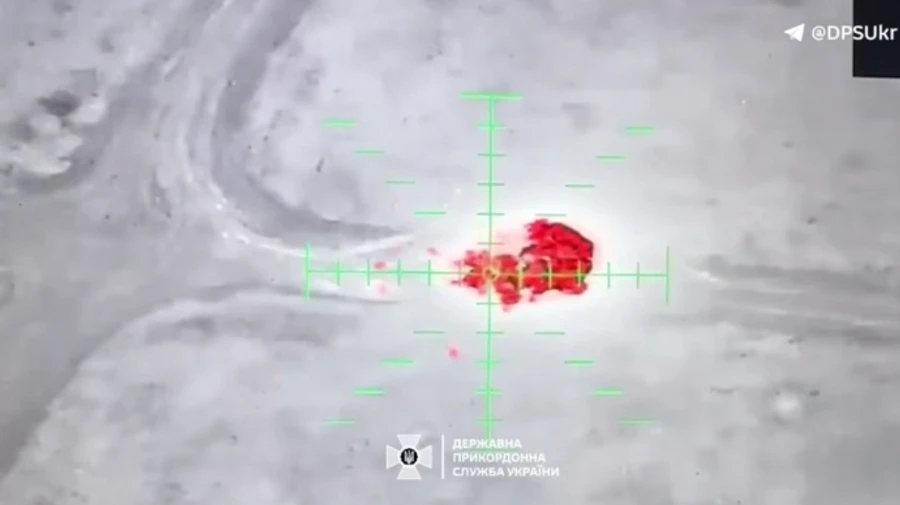 Ukrainian border guards video shows Russian forces being crushed by drones