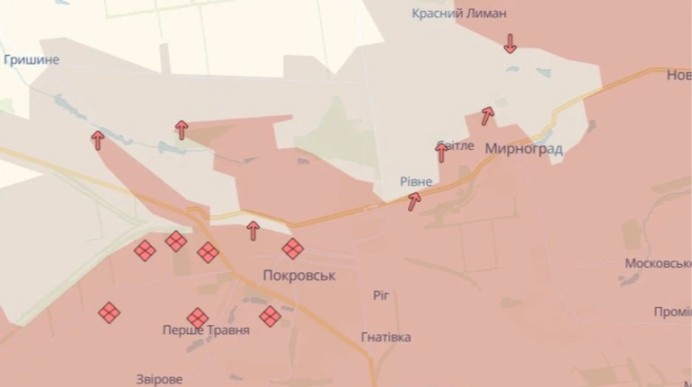 DeepState: Окупанти стягують сили у Покровську і намаються заблокувати Мирноград