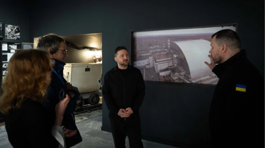 Зеленський і Гроссі відвідали музей Чорнобиль, глава МВС доповів щодо конфайнменту ЧАЕС
