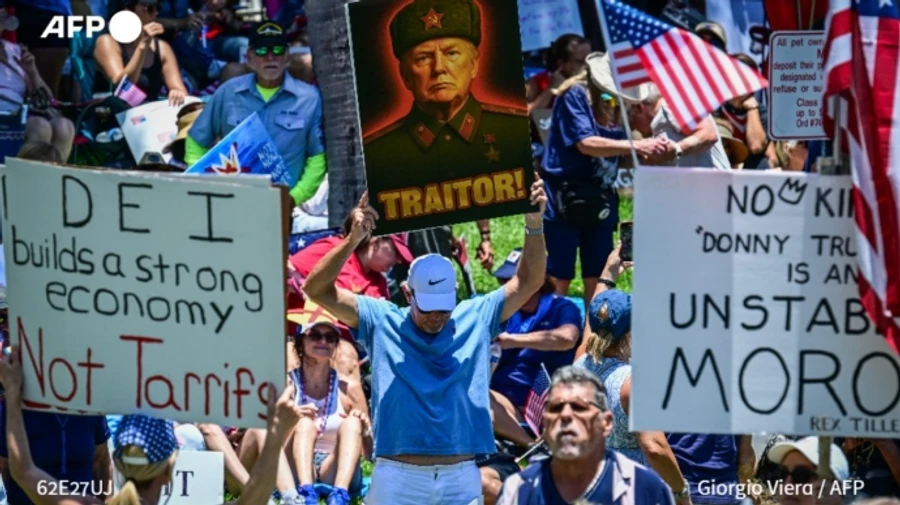 Anti-Trump protests draw millions, organisers say