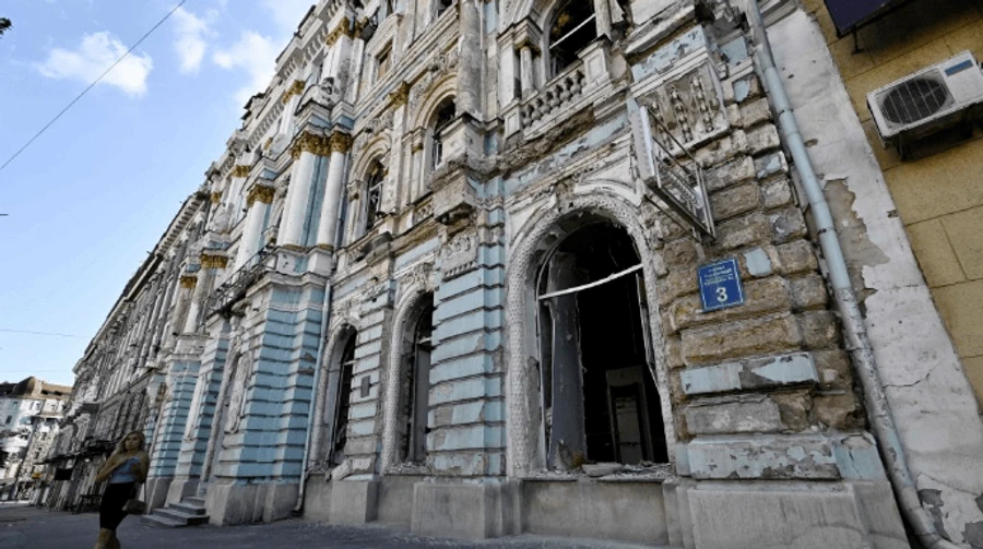 Russian forces strike university in central Kharkiv