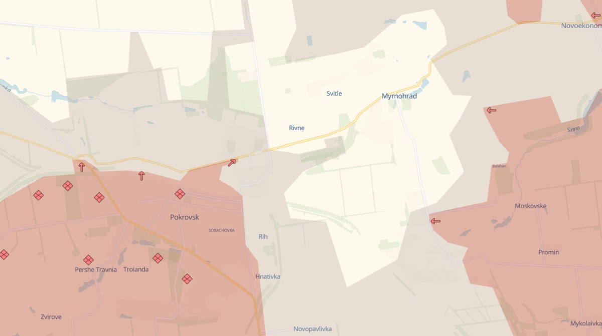 Ukrainian forces withdraw from some positions near Pokrovsk and Myrnohrad, Ukrainska Pravda reports