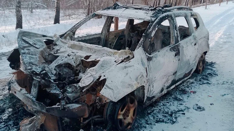 Российский дрон ударил по машине полиции, которая эвакуировала людей из Харьковской области