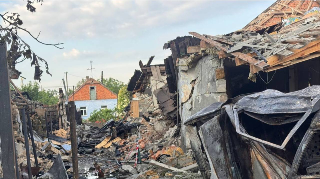Russian Shahed drones strike Mykolaiv: one injured, transport company damaged
