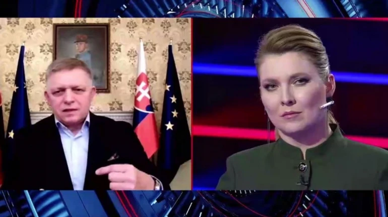 Фіцо дав інтерв'ю пропагандистці Скабеєвій і побажав приїхати в Москву на 9 травня