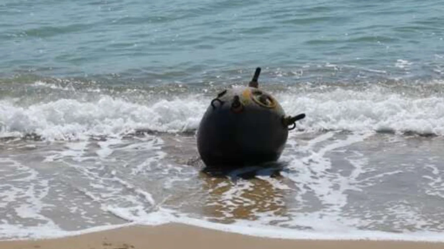 На Одесское побережье вынесло якорную мину