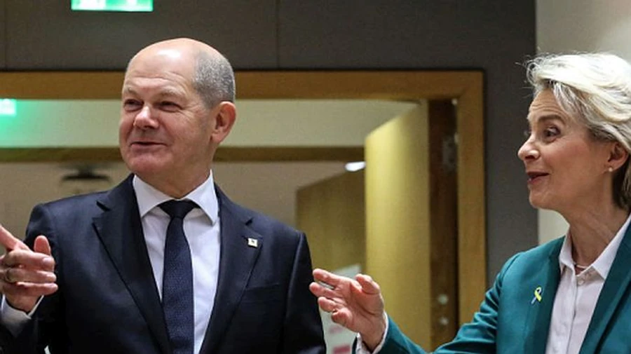 Канцлер Німеччини й глава Єврокомісії закликали створити план Маршалла для відбудови України