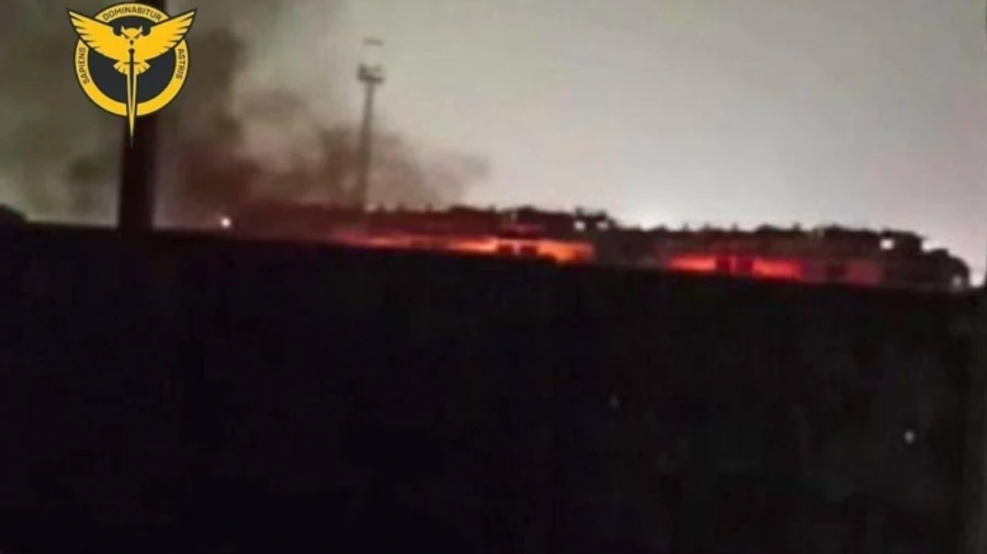 Ukraine's Defence Intelligence: two locomotives supplying Russian army destroyed by fire in Russia's Bryansk