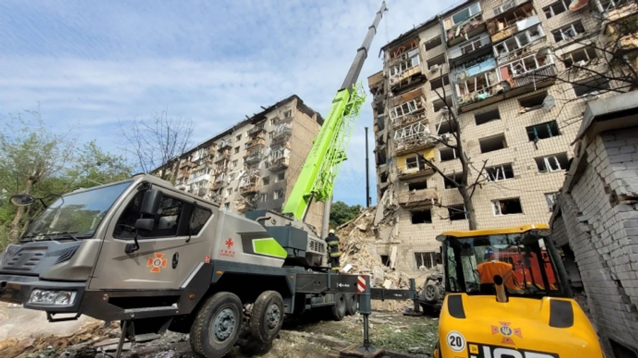 Ballistic missile directly hits nine-storey building in Kyiv