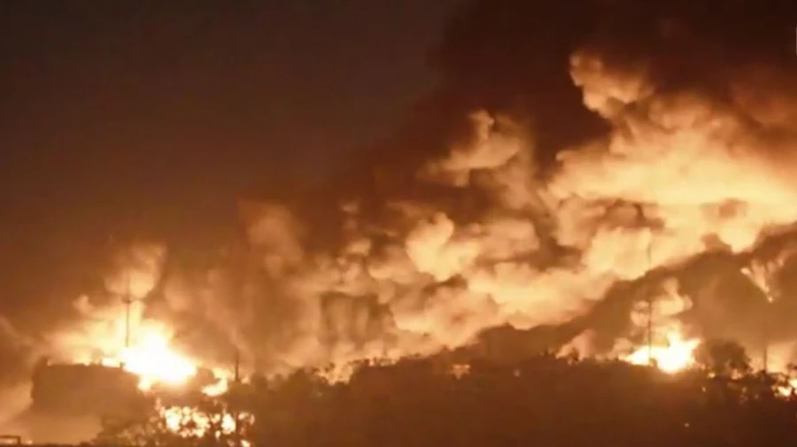 Fire at oil depot in Russia's Rostov Oblast rages for 3 days: 22 fuel tanks ablaze – video