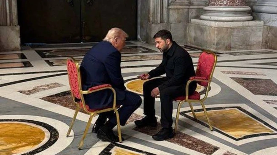 Trump calls meeting with Zelenskyy at the Vatican a moment of solace