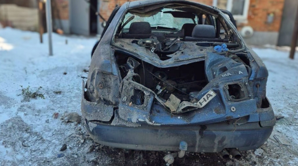 Russian drones attack Sumy Oblast: man injured, car destroyed