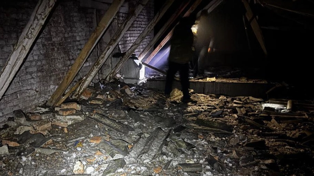 Russian drone heavily damages Novhorod-Siverskyi district administration building