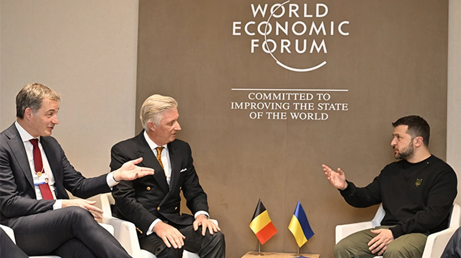 In Davos, Zelenskyy meets King and PM of Belgium, which chairs Council of the European Union – photo