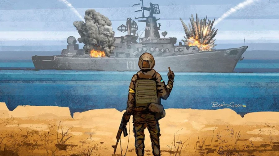 Ukraine's Armed Forces hit Russian boat during attempt to disembark sabotage and reconnaissance group on island on Dnipro river