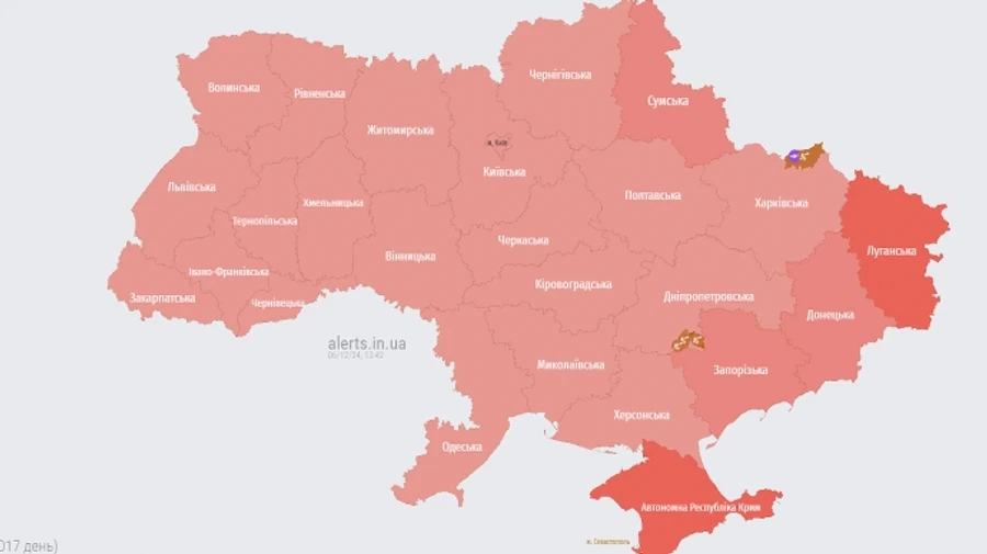 По всій Україні оголошували тривогу через загрозу балістики