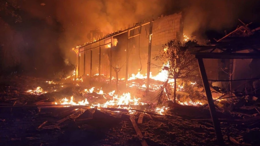 Russians hit Odesa Oblast overnight, causing fires and destruction – video, photos