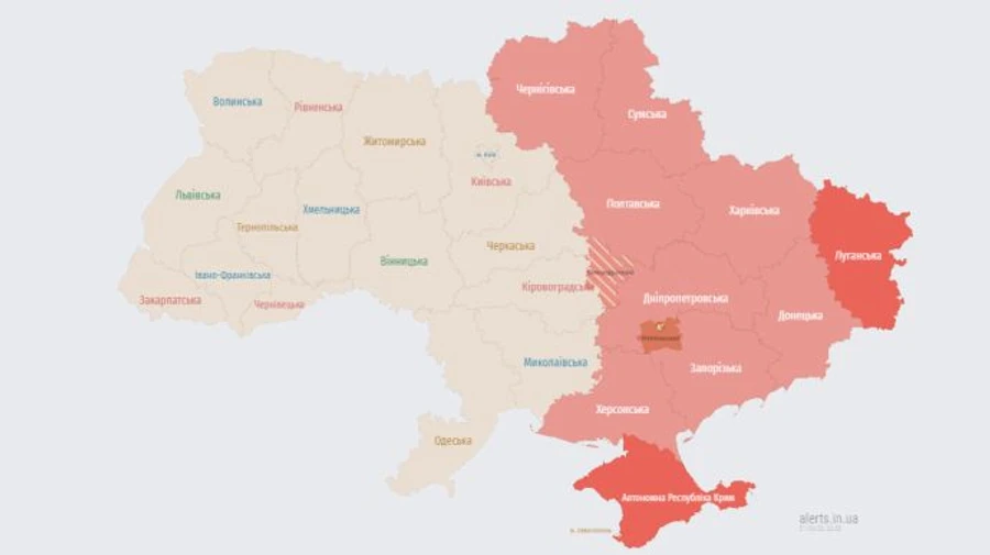 У 8 областях лунала сирена через загрозу балістики