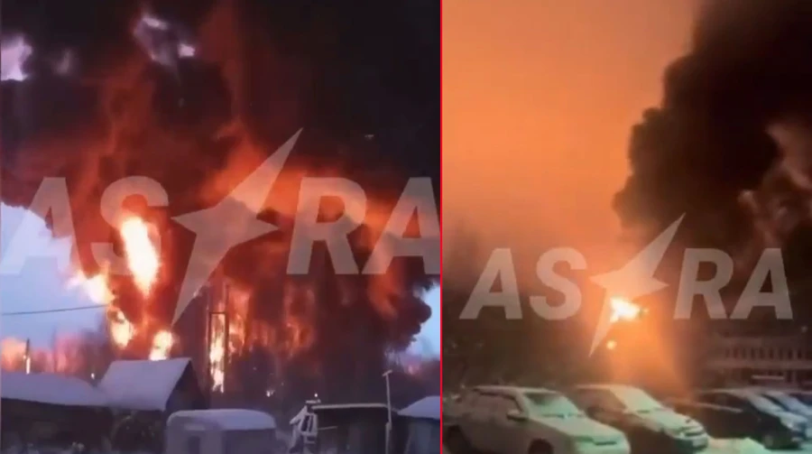 Explosions rock Russia's Rybinsk: fuel storage tanks ablaze – videos