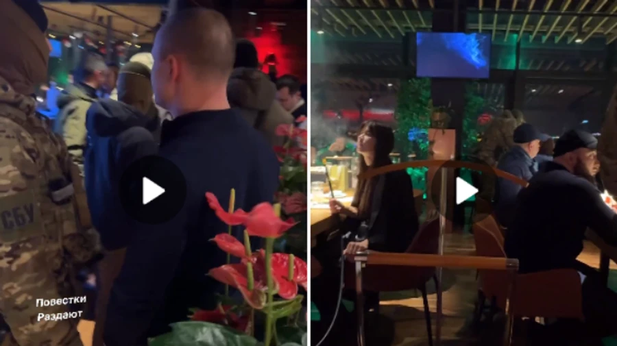 Ukraine's Security Service explains recent visits to Kyiv restaurants together with enlistment and migration officers