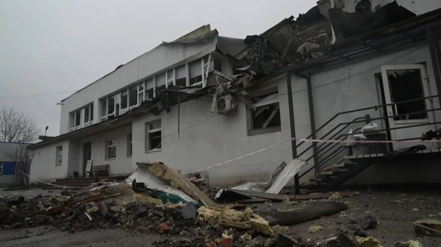 Russia attacks business facility in Sumy