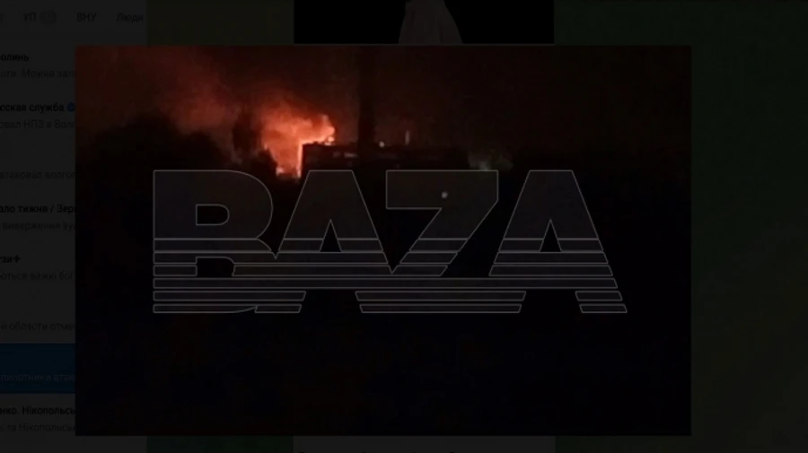 Drone attacks Volgograd refinery in Russia, fire breaks out – video