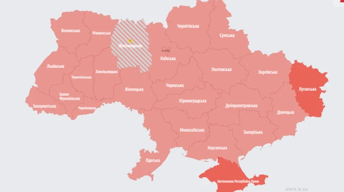 По всей Украине объявляли воздушную тревогу из-за взлета МиГа в Беларуси