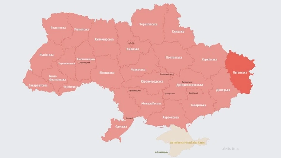 По всій Україні вдруге за ранок оголошували повітряну тривогу