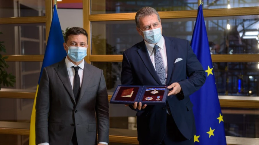 Зеленський привіз віцепрезиденту Єврокомісії орден Ярослава Мудрого
