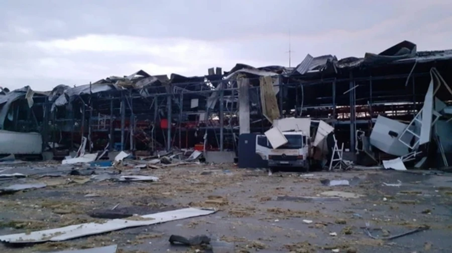 Russia attacks Nova Poshta postal terminal in Sloviansk