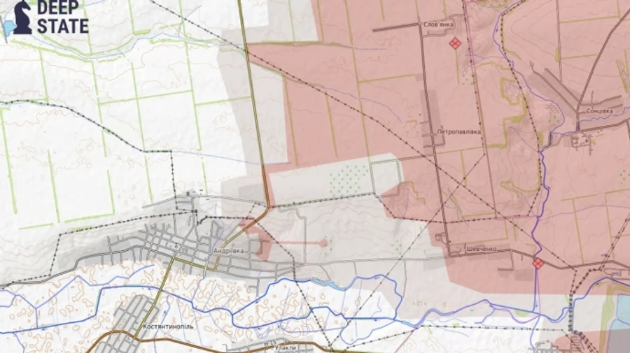 Russian forces increase pressure on Andriivka, Donetsk Oblast - DeepState