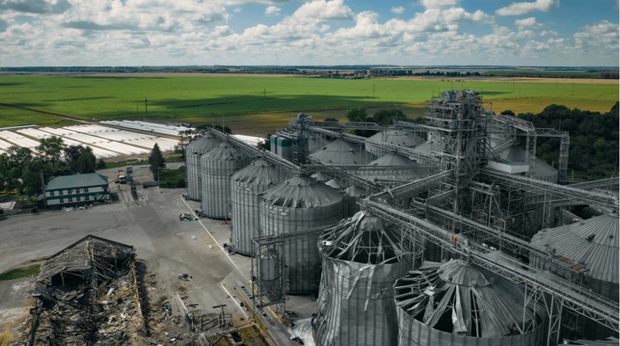 Repairs almost complete at Chornomorsk port grain terminal damaged in Russian attack