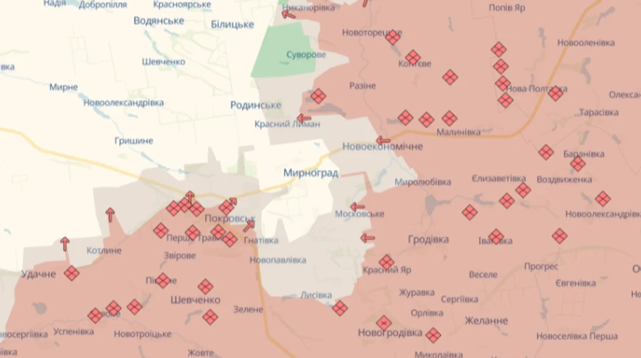 The defense forces captured four Russians who tried to storm Mirnograd