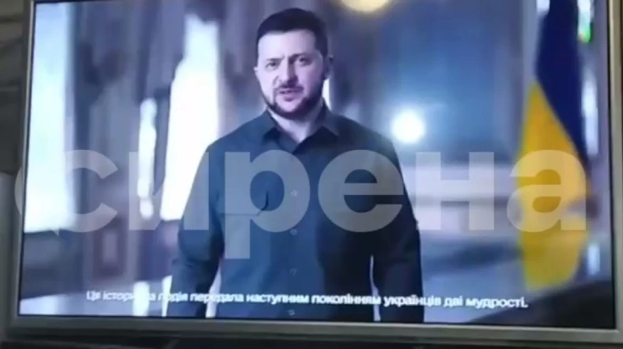 Zelenskyy's address shown on television in Russia and Crimea