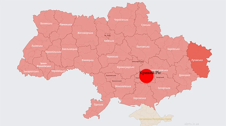 Occupiers launch missile attack on Kryvyi Rih, damaging hydrotechnical structures