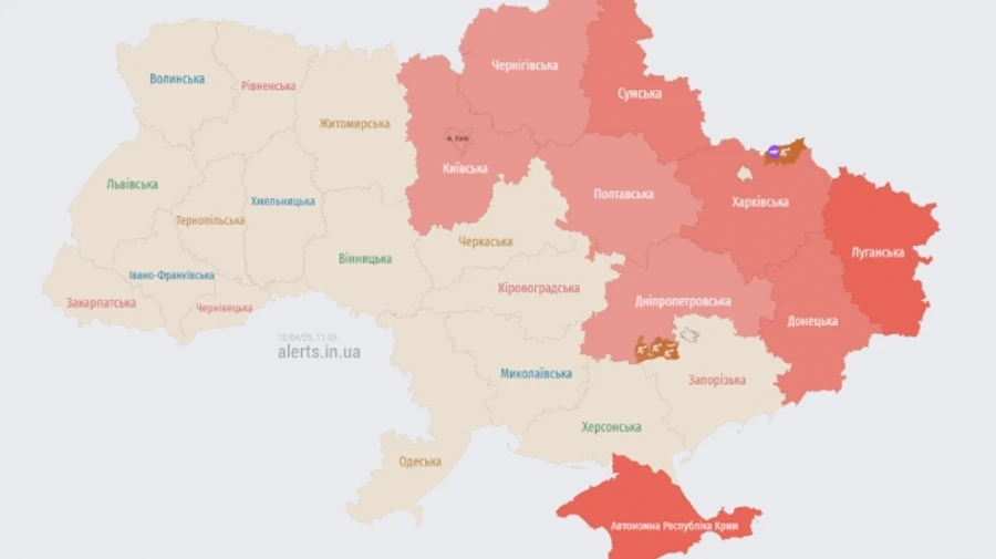 У Києві та деяких областях лунала тривога через балістику