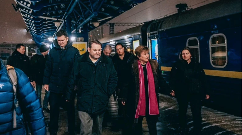 В Киев прибыла глава МВФ Георгиева – Reuters