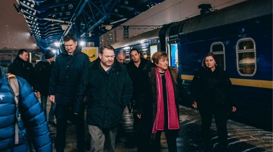 До Києва прибула глава МВФ Георгієва