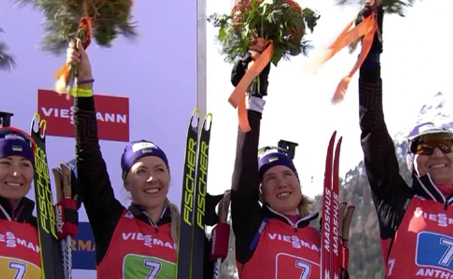 Біатлон: Україна взяла бронзу естафети чемпіонату світу