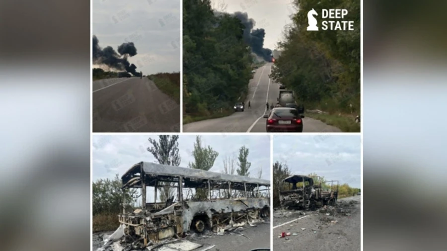 Russians strike vehicles with FPV drones on Sloviansk-Izium road – DeepState