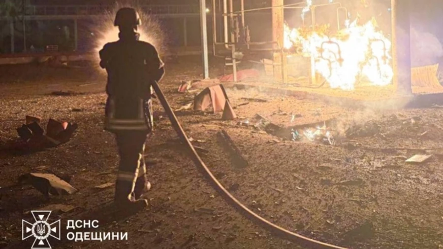 Russians launch large-scale drone attack on Izmail district of Odesa Oblast, wounding woman