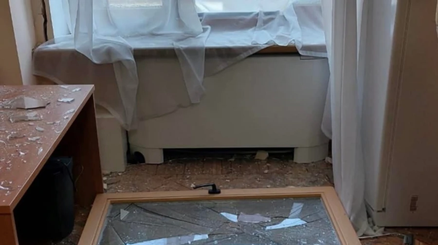 Blast wave from Russian drone attack damaged Ukrainian parliament buildings – photos