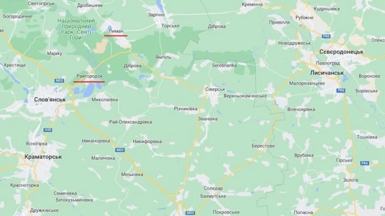 Ukrainian forces blow up a railway bridge in Donetsk Region