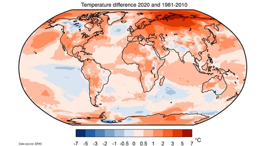 2020-й рік побив температурний рекорд Європи і став одним з найтепліших у світі