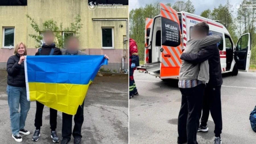 Ukrainian boy, 15, reunited with his dad after being brought back from Russian-occupied territory