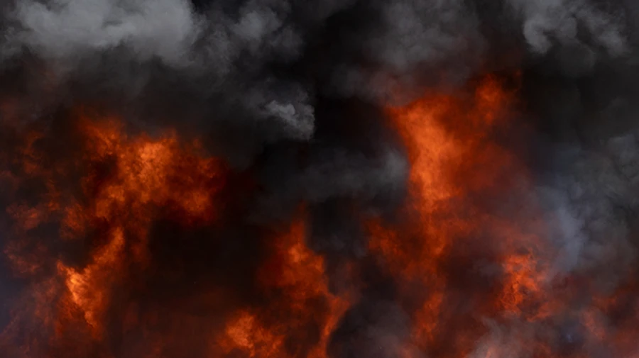 Thermoelectric power plant which heats 1.5 million households in Moscow on fire